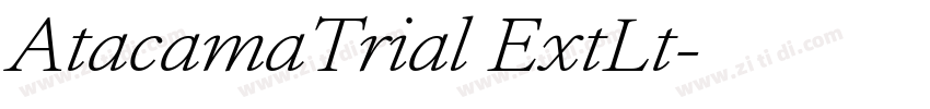 AtacamaTrial ExtLt字体转换 AtacamaTrial ExtLt字体转换